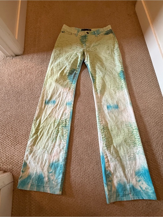 Just Cavalli Denim - Just Cavalli Vintage Y2K Tie Dye Low Rise Flare Jeans 26/27